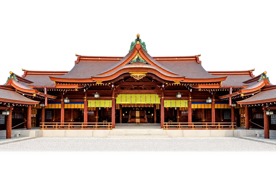 The main shrine buildings at Meiji Jingu.